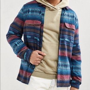 NWOT Urban Outfitters Flannel Aztec button down M